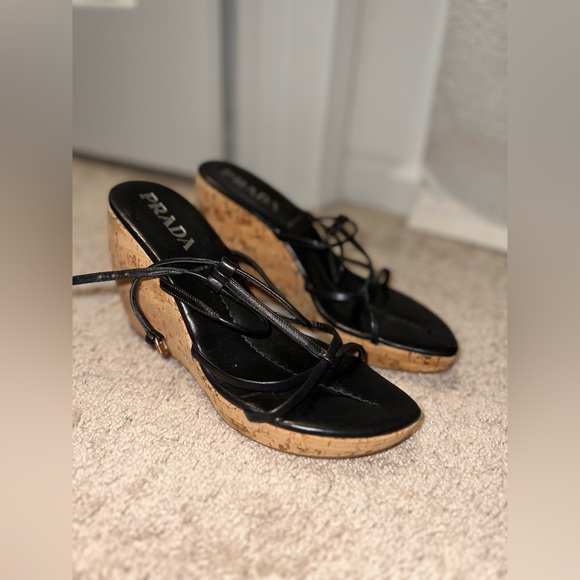 Prada Cork Wedges - Picture 6 of 10